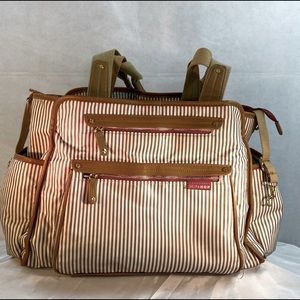 skip hop diaper bag with few stain